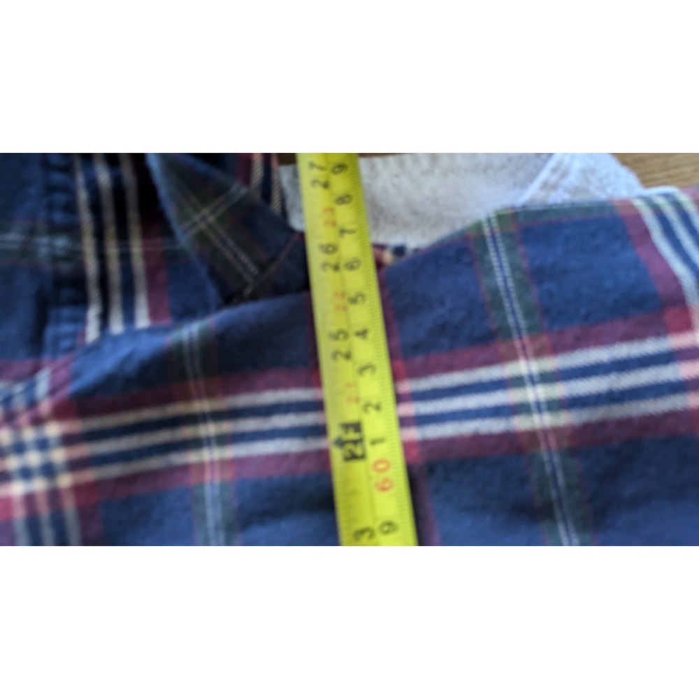 Vintage Brooks Brothers Plaid Cotton Long Robe, Pockets & Interior Tie, No Belt - Picture 12 of 12